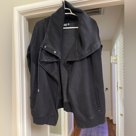 Athleta Heavy Cotton High Neck Open Jacket - Picture 3 of 8